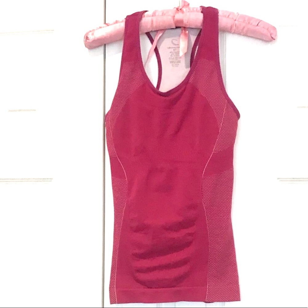 PINK SPORT STRETCH WOMENS TANK TOP SZ XS